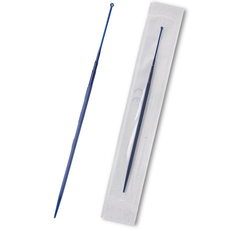1µL Rigid Blue Sterile Polystyrene Inoculating Loop - Box of 1000 (Individually Wrapped)