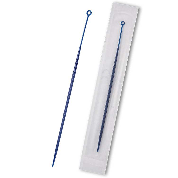 10µL Rigid Blue Sterile Polystyrene Inoculating Loop - Box of 1000 (Individually Wrapped)