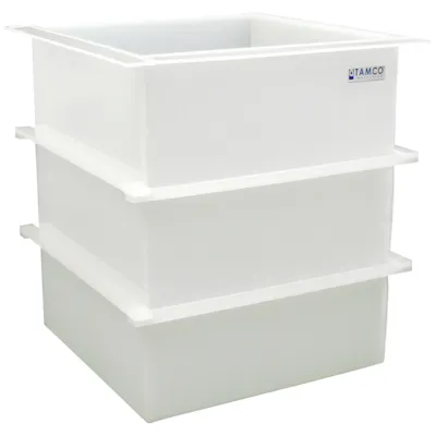 74 Gallon Polypropylene High Temperature Tamco® Tank - 24" L x 24" W x 30" Hgt.