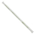 10-1/4" Eco-Friendly Giant Clear Cellulosic Straw, Individually Wrapped - Box of 500