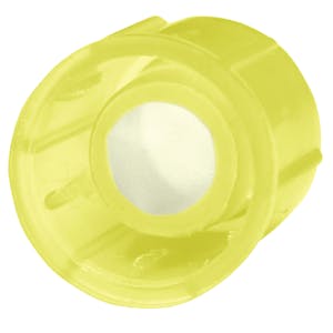 100µm Yellow Sterile Cell Strainer Caps for Flowtubes™ - Case of 500