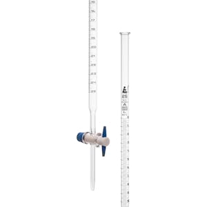 25mL Borosilicate Glass 3.3 Burette with PTFE Stopcock - Class A