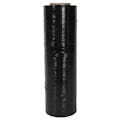 15" W x 1500' L x 80 Gauge Thick Black LLDPE SecuriWrap Hand Stretch Wrap - Case of 4