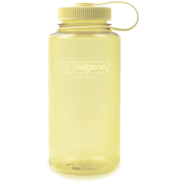 32 oz. Butter Yellow Wide Mouth Nalgene® Sustain Bottle, Cap & Loop