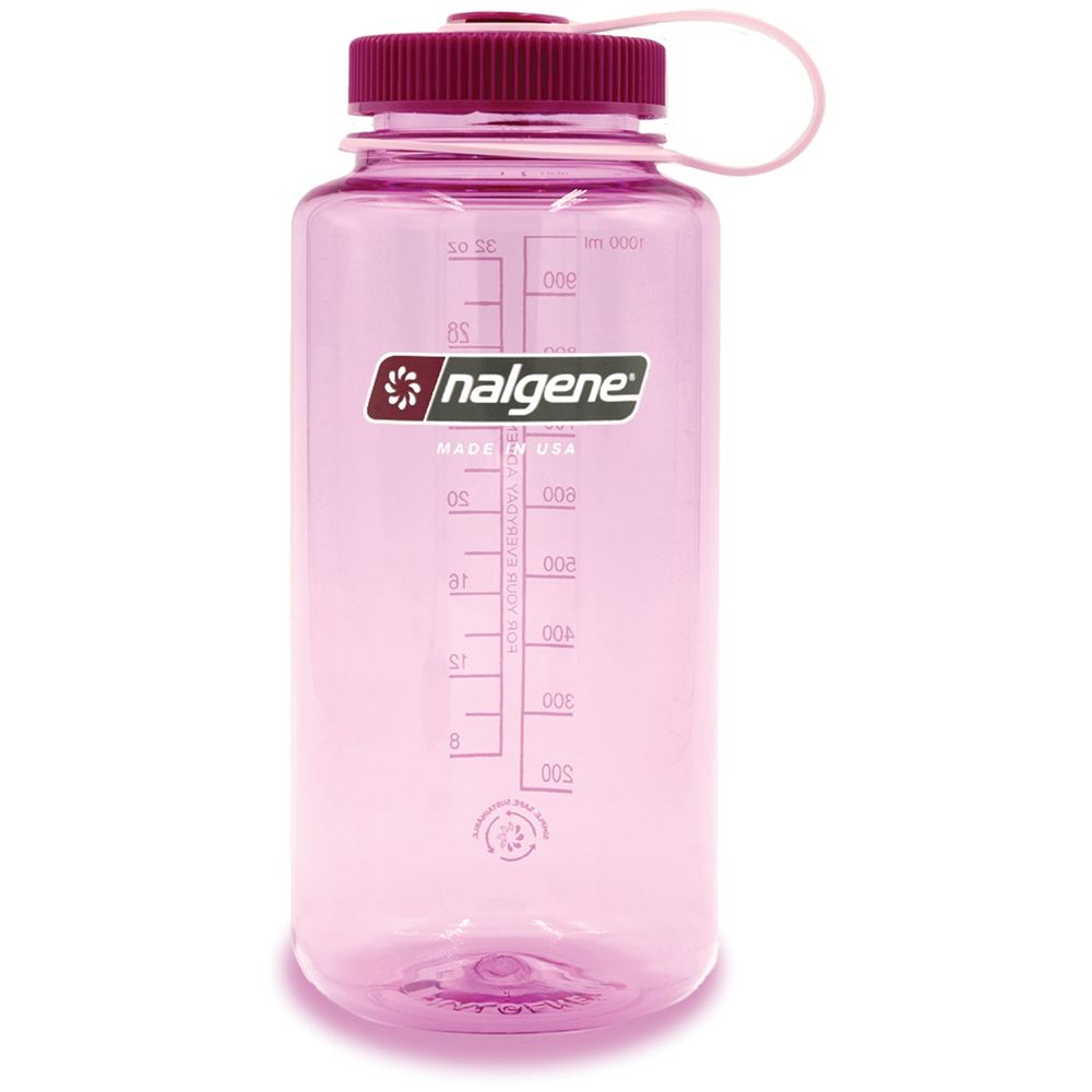 32 oz. Cosmo Pink Wide Mouth Nalgene® Sustain Bottle with Dark
