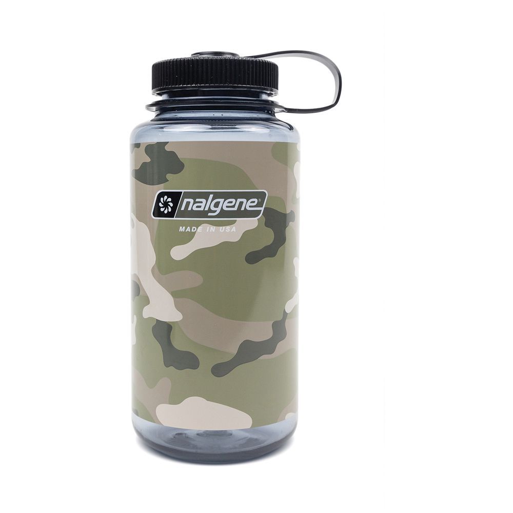 Nalgene Sustain 32oz Wide Mouth Water Bottle – Glow Green – Recycled Materials