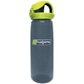 24 oz. Charcoal Gray Nalgene® On The Fly Sustain Water Bottle with Lime Green & Black Cap