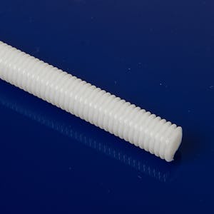 3/8-16 Natural Nylon Threaded Rod (0.375" Diameter)