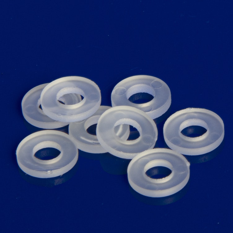 #8 x 0.032" Thick Polypropylene Flat Washers - Pack of 100
