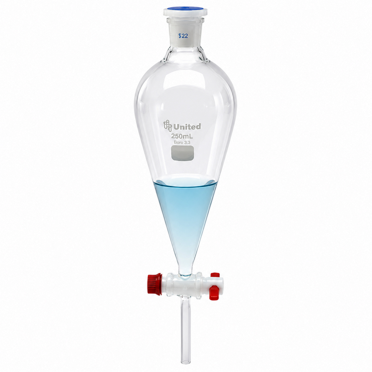 1000mL Glass Separatory Funnel with No. 27 Stopper | U.S. Plastic
