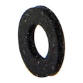 0.12" ID x 0.25" OD x 0.031" Thick Black Neoprene Flat Washers for #6 Screw Size - Package of 100