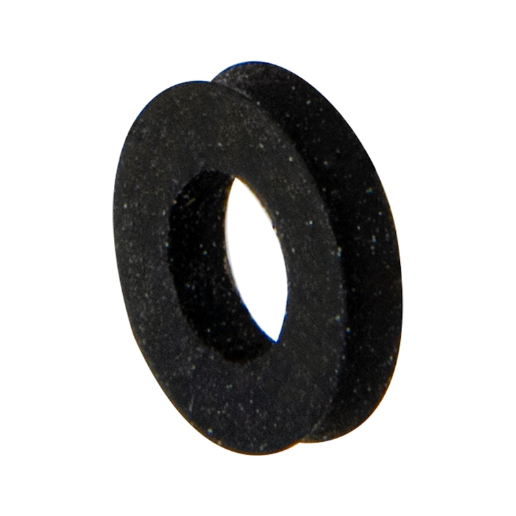 0.15" ID x 0.312" OD x 0.062" Thick Black Neoprene Flat Washer for #8 Screw Size - Package of 100