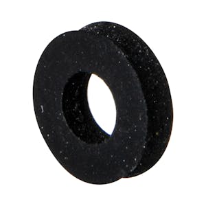 0.17" ID x 0.375" OD x 0.093" Thick Black Neoprene Flat Washers for #10 Screw Size - Package of 100