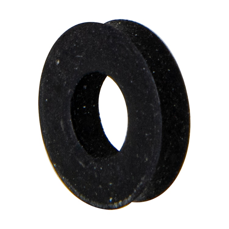 0.195" ID x 0.437" OD x 0.093" Thick Black Neoprene Flat Washer for #12 Screw Size - Package of 100
