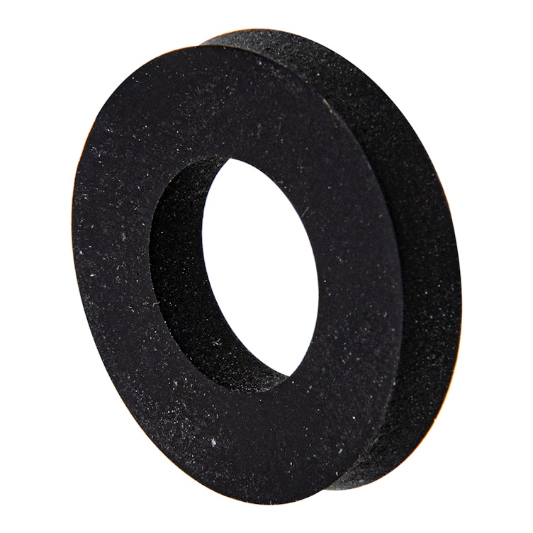 0.74" ID x 1.5" OD x 0.25" Thick Black Neoprene Flat Washers for 3/4" Screw Size - Package of 100