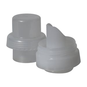 43mm Natural Polypropylene Laundry Spout Cap with Overcap
