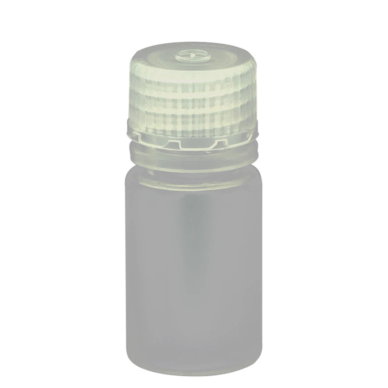 15mL Narrow Mouth Natural Polypropylene Reagent Bottle with 20/415 Polypropylene Cap - Case of 1000