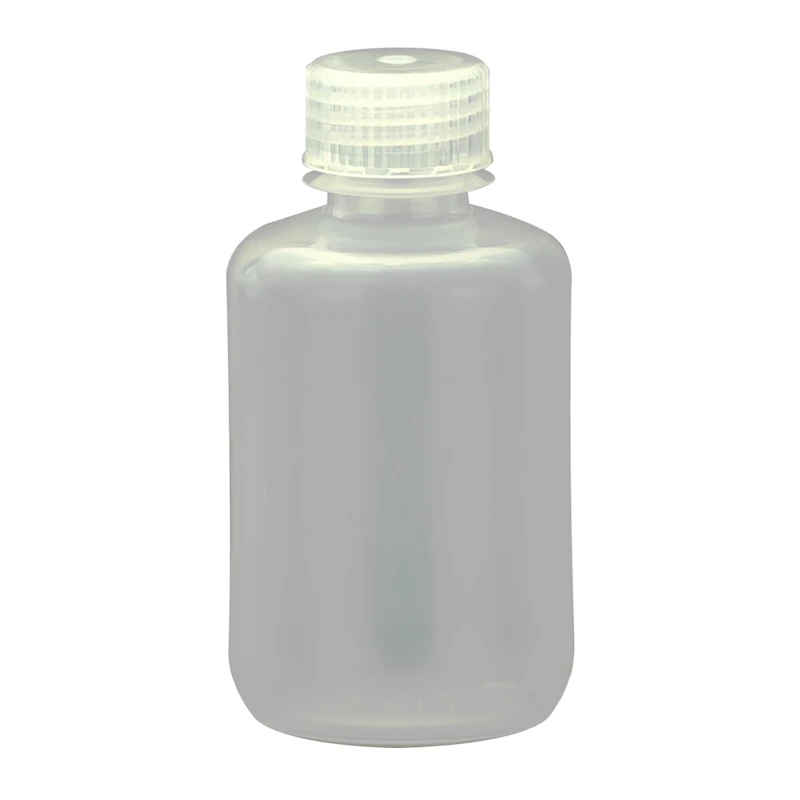 125mL Narrow Mouth Natural Polypropylene Reagent Bottle with 24/415 Polypropylene Cap - Case of 500
