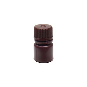 8mL Narrow Mouth Amber HDPE Reagent Bottle with 20/415 Cap - Pack of 72