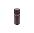 15mL Narrow Mouth Amber HDPE Reagent Bottle with 20/415 Cap - Pack of 72