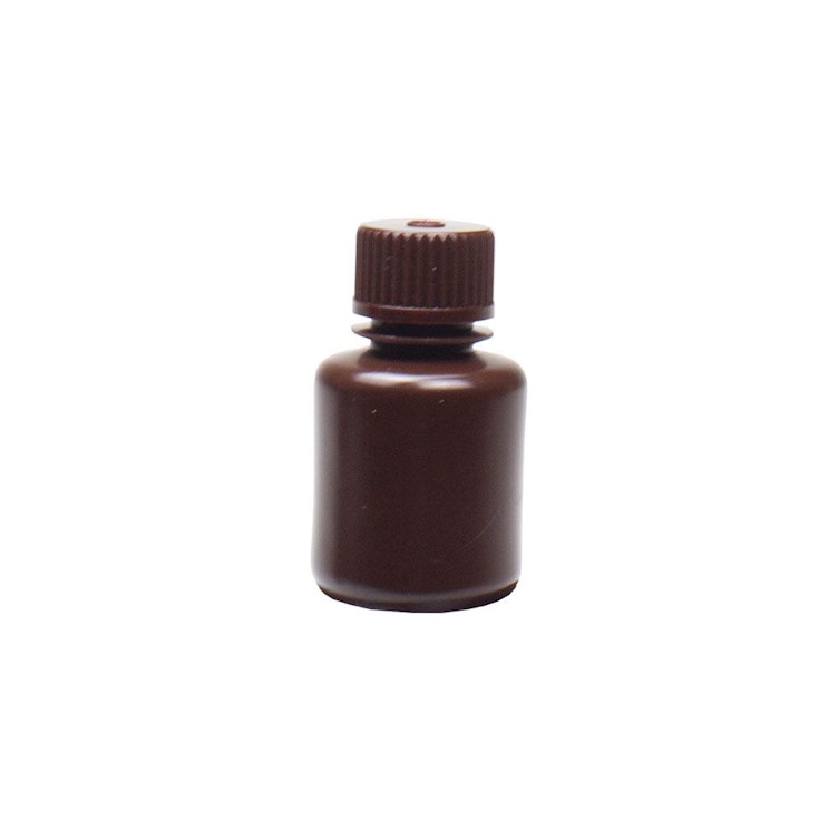 30mL Narrow Mouth Amber HDPE Reagent Bottle with 20/415 Cap - Pack of 72