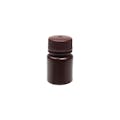 30mL Wide Mouth Amber HDPE Reagent Bottle with 28/415 Polypropylene Cap - Package of 72