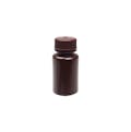 60mL Wide Mouth Amber HDPE Reagent Bottle with 28/415 Cap - Pack of 72