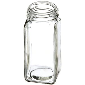 French Square Glass Spice Jar