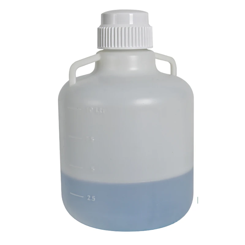 2-1/2 Gallon (10 Liter) Natural Polypropylene Autoclavable Round Carboy with 67mm White Screw Cap