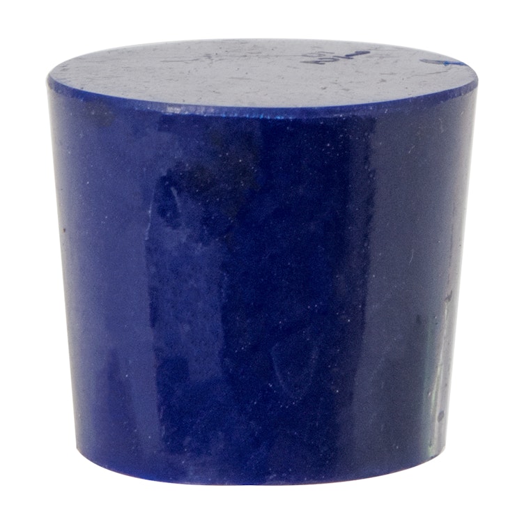 Size 5-1/2 Solid Blue Silicone Stopper - Package of 12