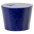 Size 6-1/2 Solid Blue Silicone Stopper - Package of 12