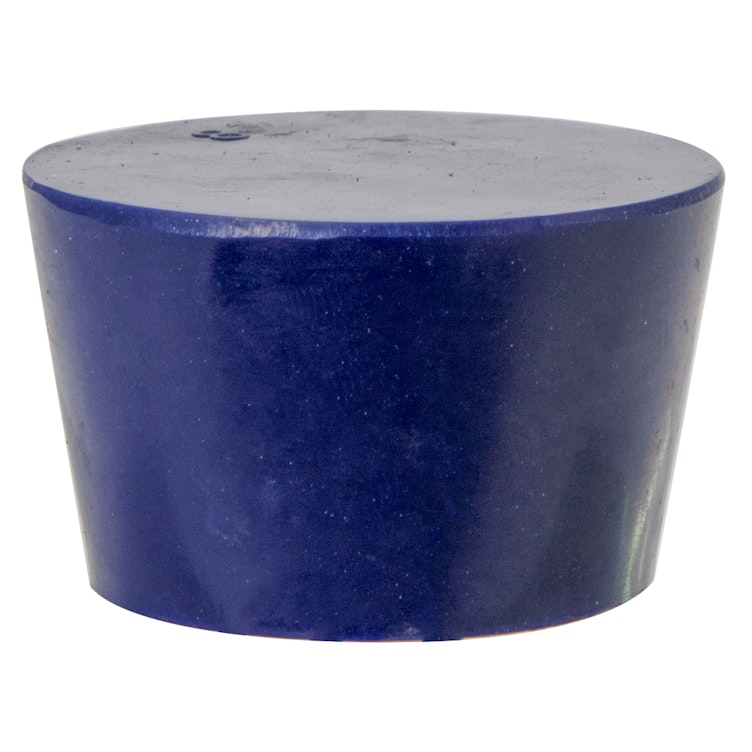 Size 8 Solid Blue Silicone Stopper - Package of 12