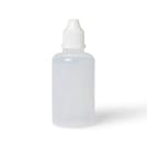 30mL (1 oz.) Natural LDPE Cylindrical Bottle with 13/415 Natural Dropper Tip & White Cap - Case of 12