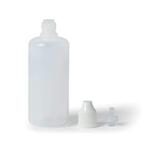 LDPE Cylindrical Dropper Bottles with Dropper Tips & Overcaps