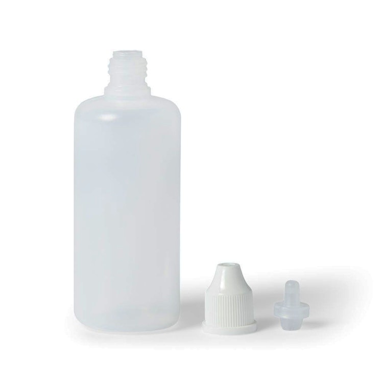 LDPE Cylindrical Dropper Bottles with Dropper Tips & Overcaps