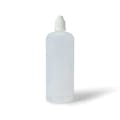 125mL (4 oz.) Natural LDPE Cylindrical Bottle with 13/415 Natural Dropper Tip & White Cap - Case of 12