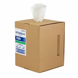 10" W x 12" L White Light-Duty Dry Wipers in Centerfeed Roll Box - Box of 300