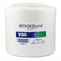 12-1/4" W x 12" L White Light-Duty Dry Wipers - Jumbo Roll of 900
