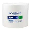 12-1/4" W x 12" L White Heavy-Duty Dry Wipers - Jumbo Roll of 750