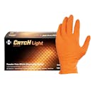 XX-Large Light-Duty Catch® Textured Orange Nitrile Gloves (100 per Box)