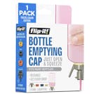 24mm to 38mm Flip-It!® Bottle Emptying Cap with Gray Stand & Pastel (Coral, Dark Gray & Cream) Adapters