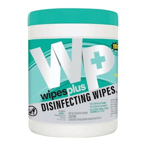 6" W x 6.75" L Lemon-Scented WipesPlus® Disinfecting Surface Wipes - Canister of 240