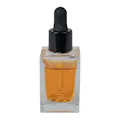 30mL Clear Tall Slim Square Glass Bottle with 18/415 Smooth Black Cervino Dropper Cap with Black Rubber Bulb & Ball Tip Glass Pipette