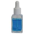 30mL Clear Rounded Square Glass Bottle with 18/415 Smooth White Cervino Dropper Cap with White Rubber Bulb & Ball Tip Glass Pipette