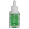 30mL Clear Rounded Square Glass Bottle with 18/415 Smooth White Cervino Dropper Cap with White Rubber Bulb & Ball Tip Glass Pipette