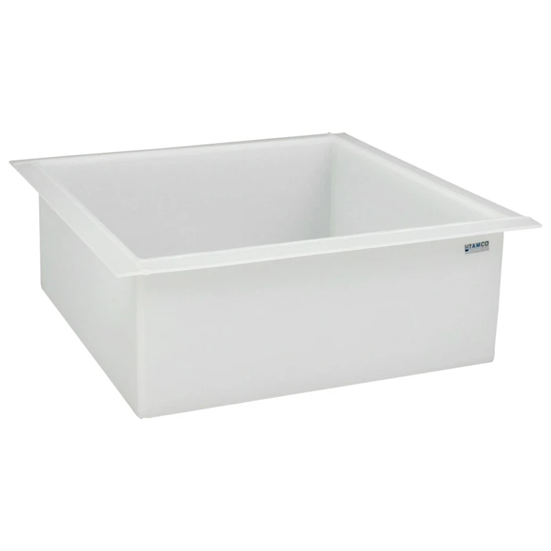 46 Gallon Polypropylene High Temperature Tamco® Tank - 30" L x 30" W x 12" Hgt.