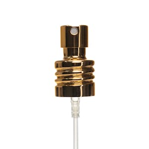 18/415 Gold Metal Finger Sprayer with Swirl Collar & 2.36" (60mm) Dip Tube