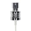 18/415 Silver Metal Finger Sprayer with Swirl Collar & 2.36" (60mm) Dip Tube
