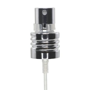 18/415 Silver Metal Finger Sprayer with Swirl Collar & 7" (177.8mm) Dip Tube