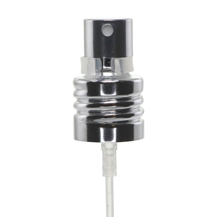 18/415 Silver Metal Finger Sprayer with Swirl Collar & 7" (177.8mm) Dip Tube